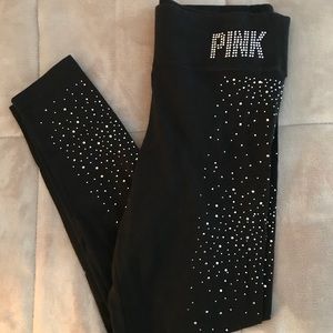 PINK Studded Leggings /Size Medium